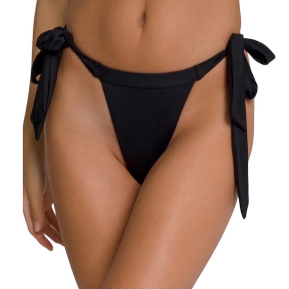 Good American Hip Hug Side Tie Bikini Swim Bottoms!